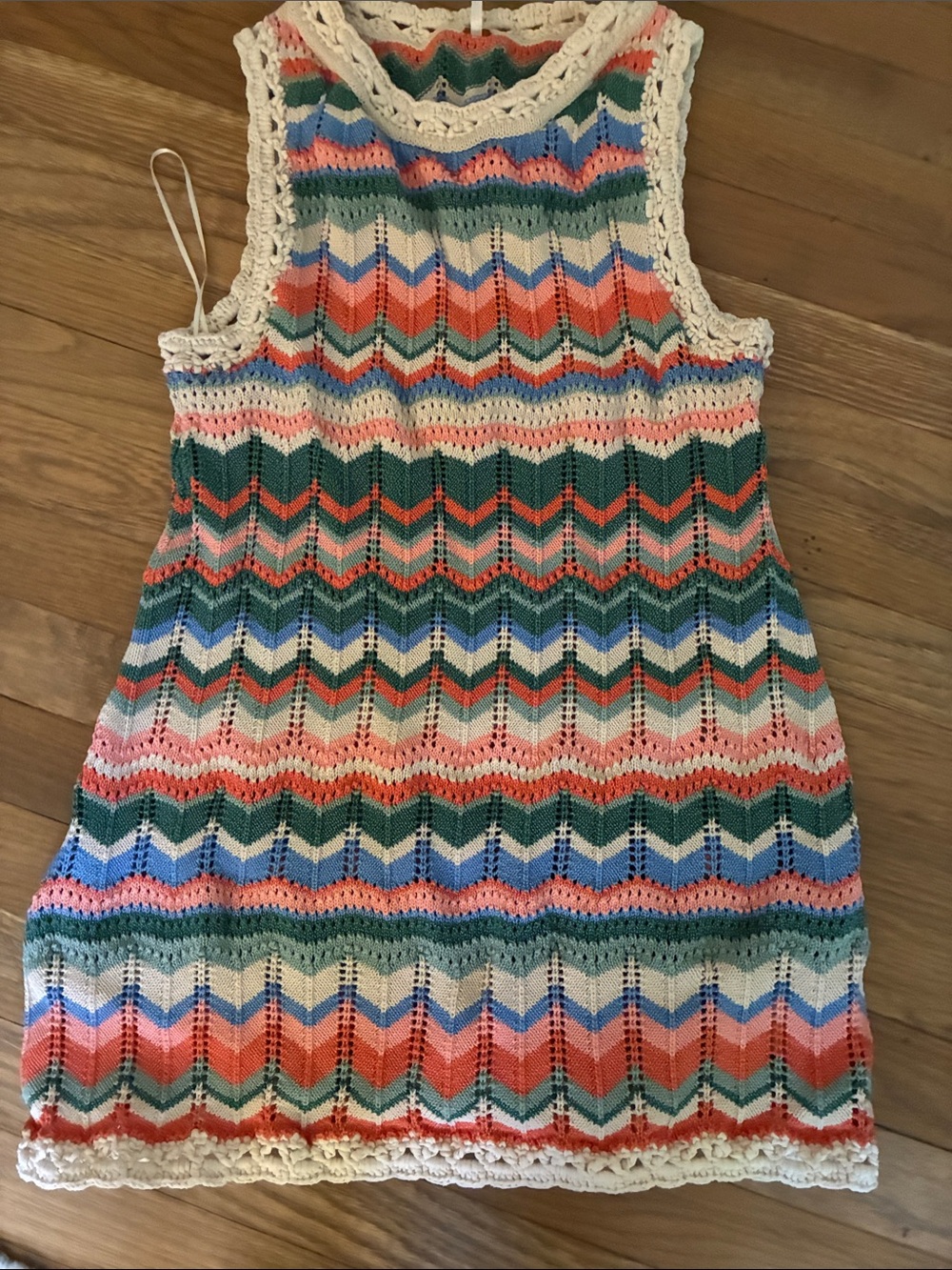Multicolor Chevron Knit Dress - Free people